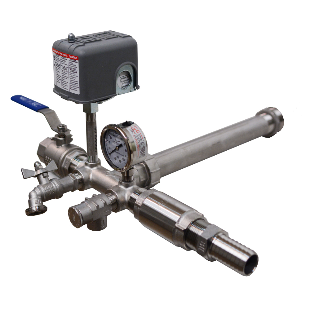 Stainless Steel Installation Tee Package For Well X Trol WX-205, 250, 251, 252, 255, 302, 350 and Goulds v100S, v140, v200, v250, v260, v350 - 1" Incoming Water Line